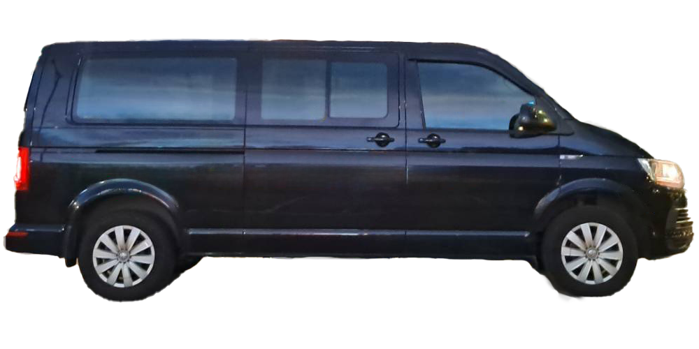 Seaters;Nine seaters Van : VW T6;Five seaters Suv : Mitsubishi Outlander 